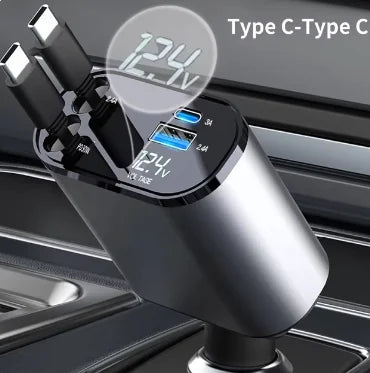 Goodies | USB-C Retractable Car Charger